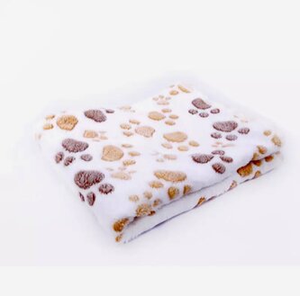 Плед флисовый Лапки 